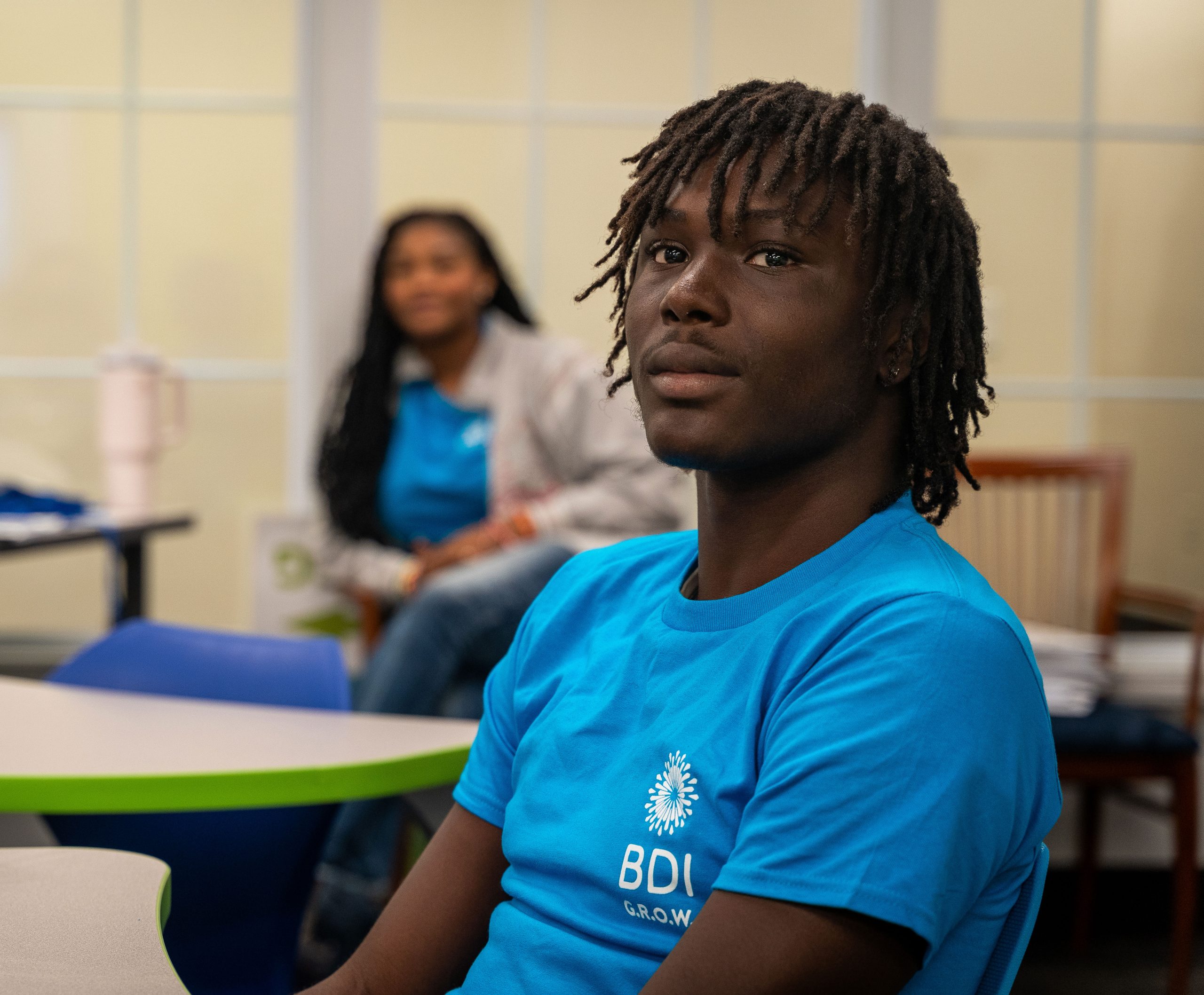 A BDI GROW student in a classroom.